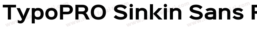 TypoPRO Sinkin Sans Free字体转换